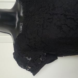 Juicy Couture Knit Baroque Floral Lace Dress
